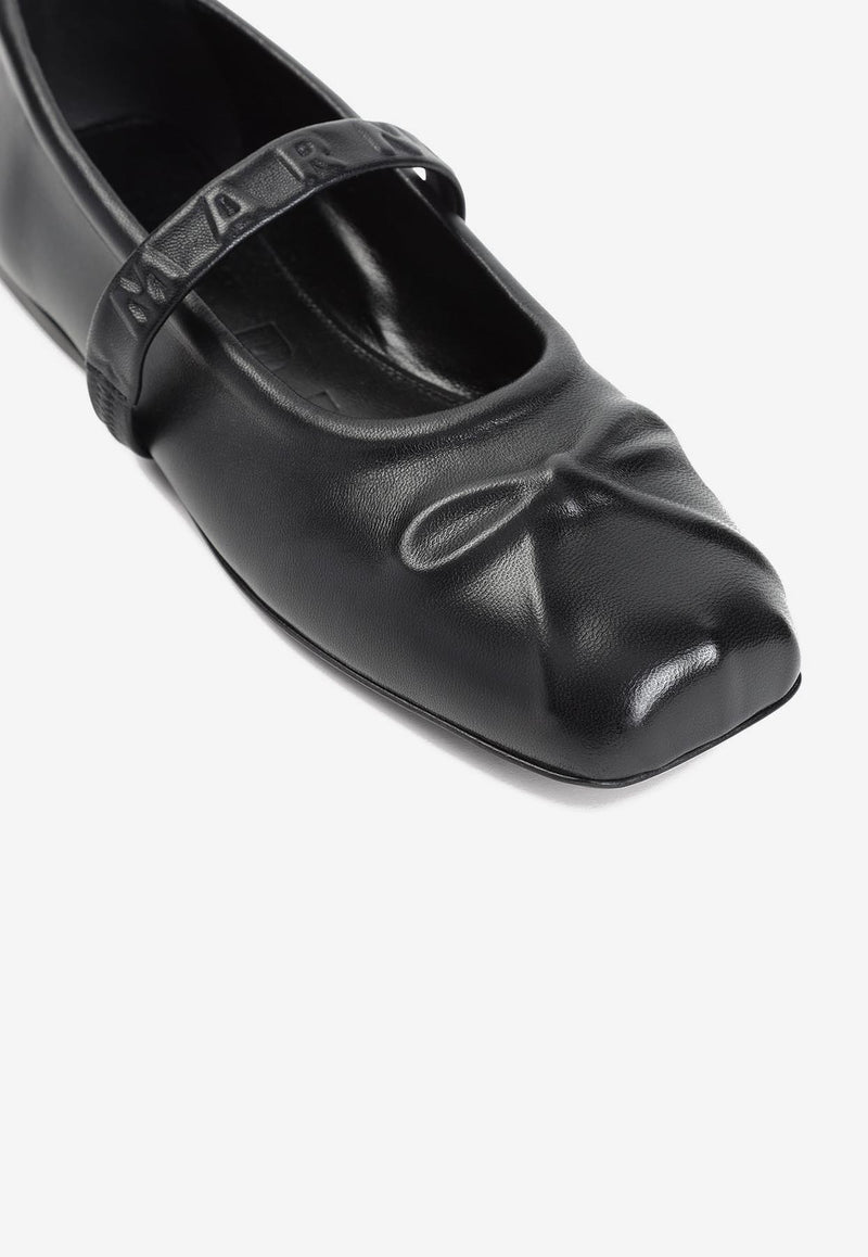 Mary Jane Leather Ballet Flats