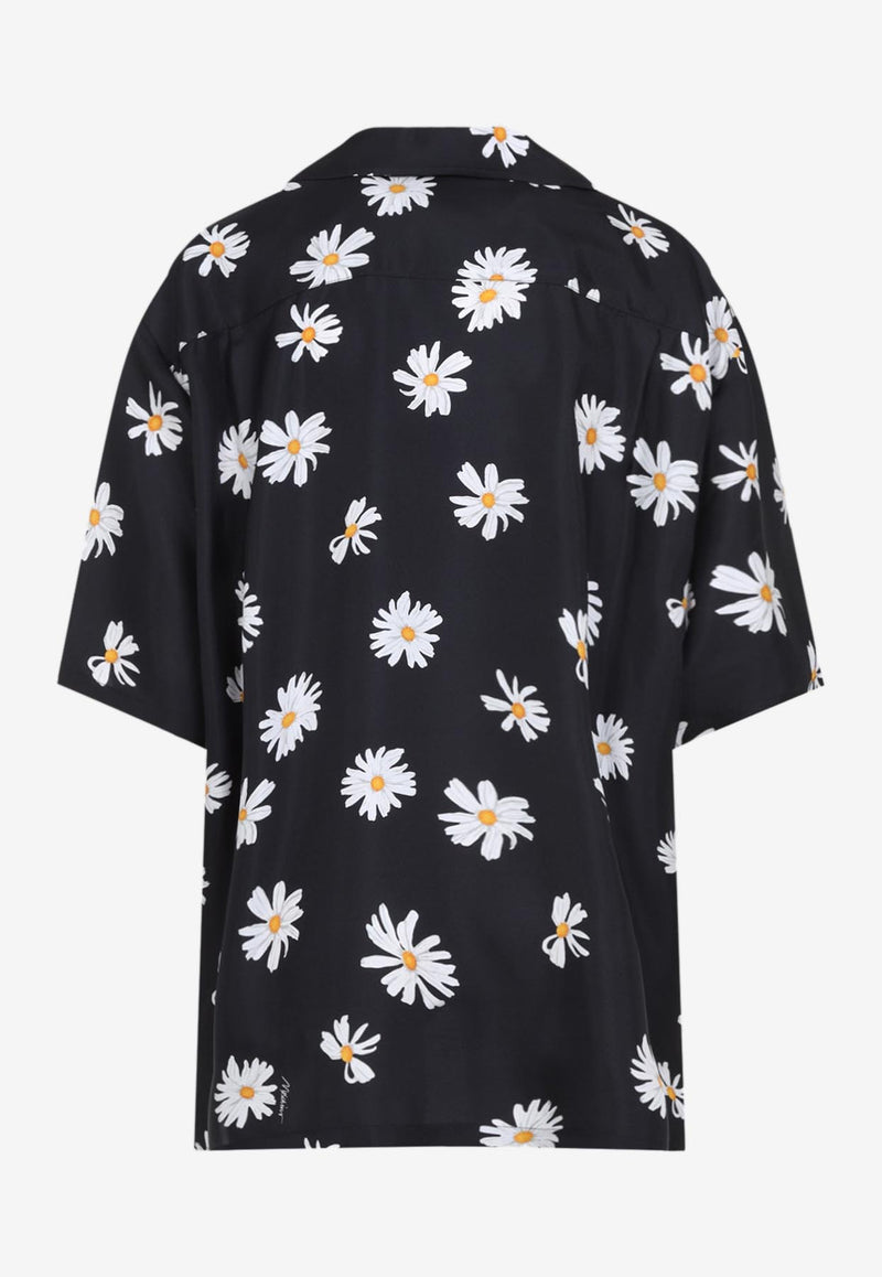 Floral Print Silk Shirt