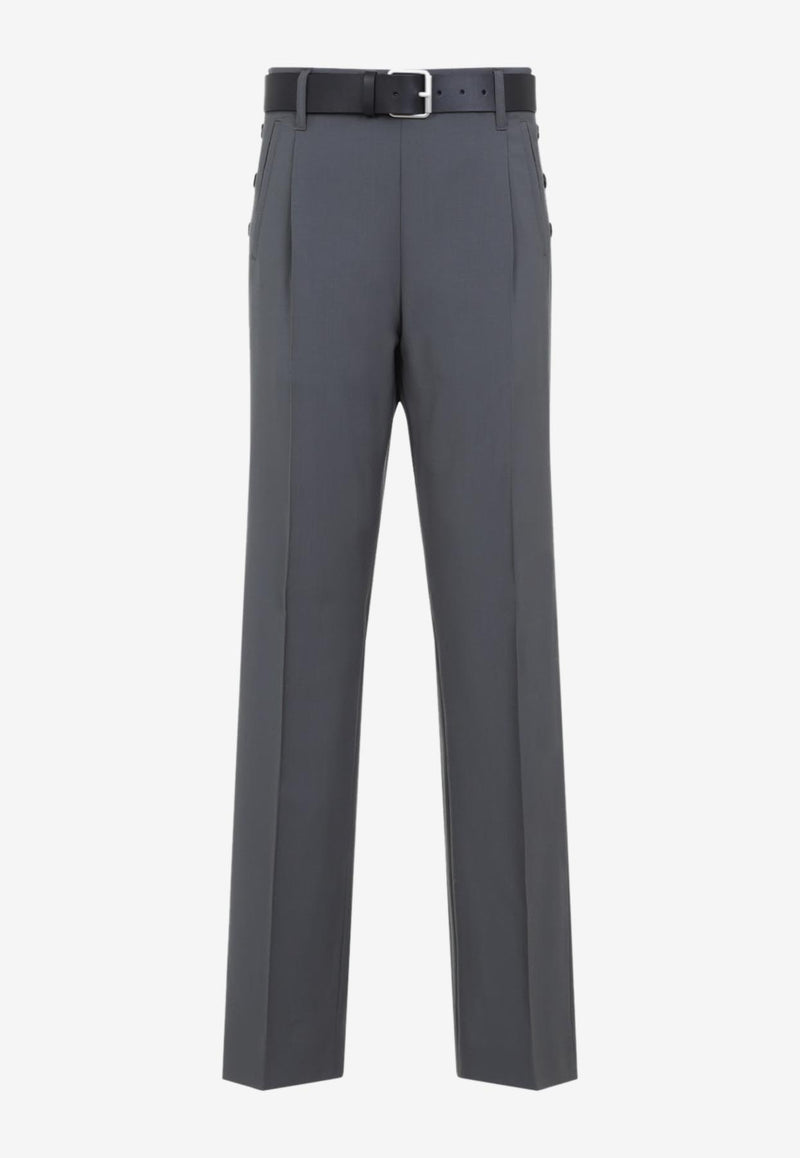 Straight-Leg Tailored Pants