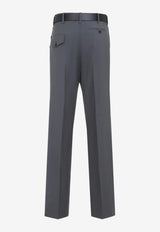 Straight-Leg Tailored Pants