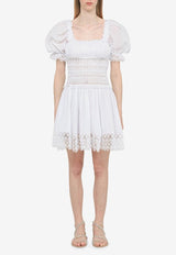 Charo Ruiz Melissa Laced Mini Dress White 221607CO/M_CHARU-WHT