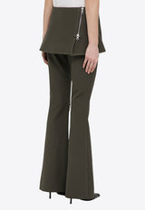 Courrèges Modular Overskirt Bootcut Pants Green 224CPA222CO0117/O_COURR-8083