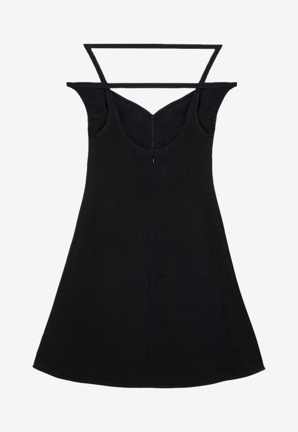 Courrèges Ellipse Bustier Mini Dress Black 224CRO383VI0013/O_COURR-9999