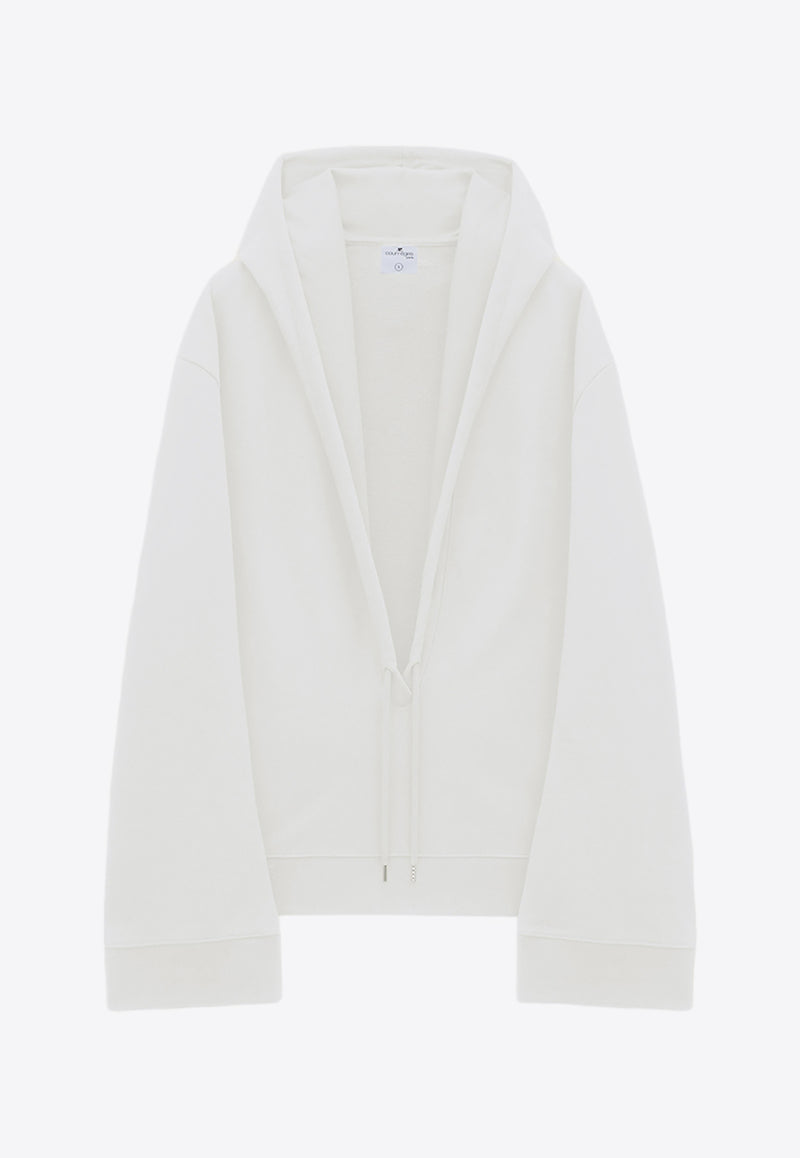 Courrèges Hyperbole Oversized Hoodie 224JHO030JS0143WHITE