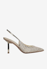 Gilda 95 Crystal-Embellished Pumps Le Silla 2299U080G3PPSTE 907