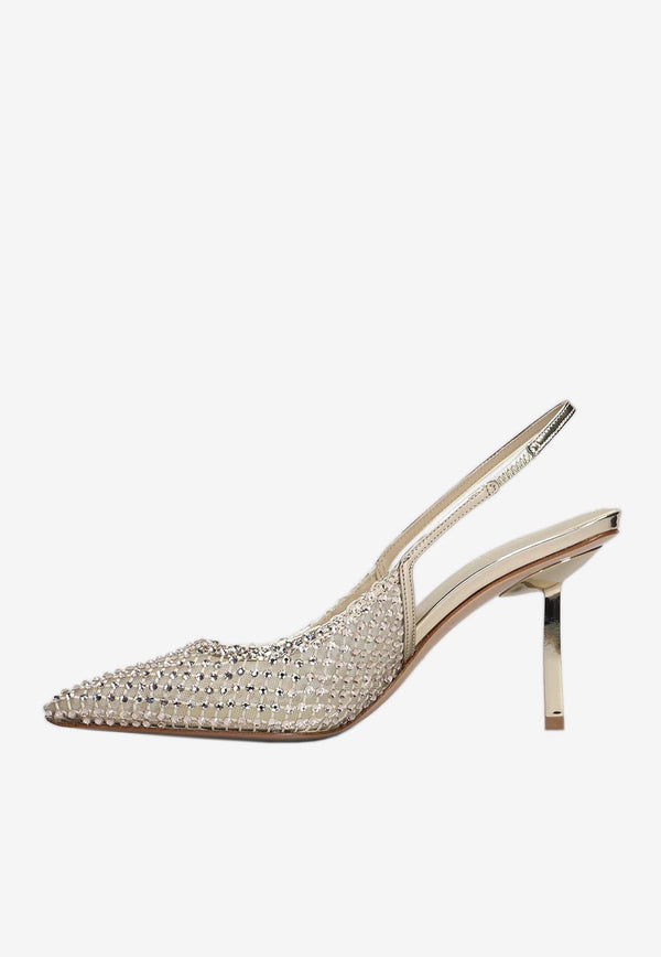 Gilda 95 Crystal-Embellished Pumps Le Silla 2299U080G3PPSTE 907