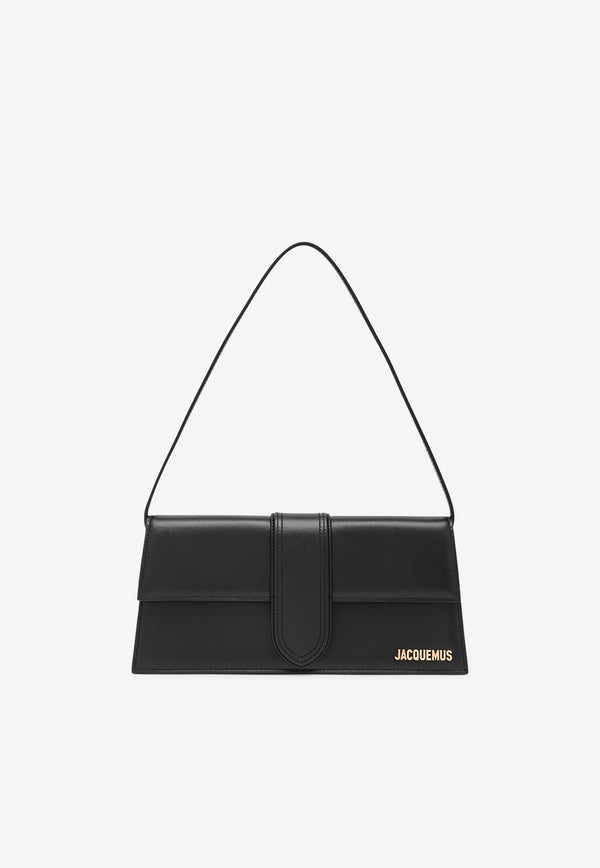 Jacquemus Le Bambino Long Leather Shoulder Bag Black 22E221BA0133060/Q_JACQM-990