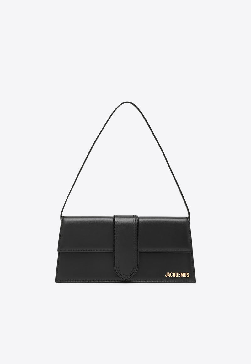 Jacquemus Le Bambino Long Leather Shoulder Bag Black 22E221BA0133060/Q_JACQM-990