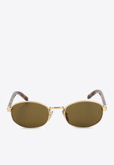 Oval Acetate Sunglasses