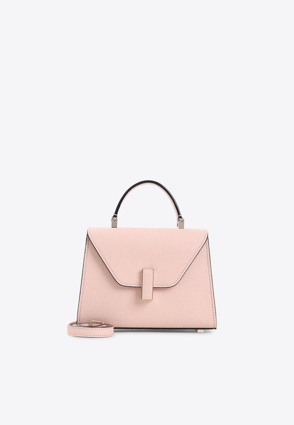 Micro Iside Leather Top Handle Bag