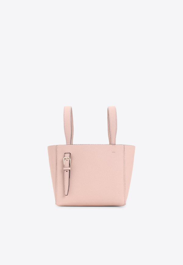 Micro Leather Bucket Bag