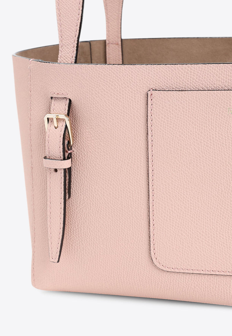 Micro Leather Bucket Bag