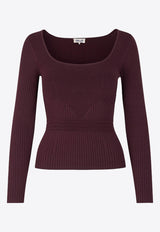 Baum und Pferdgarten Cambria Scoop Neck Sweater 23416WINE