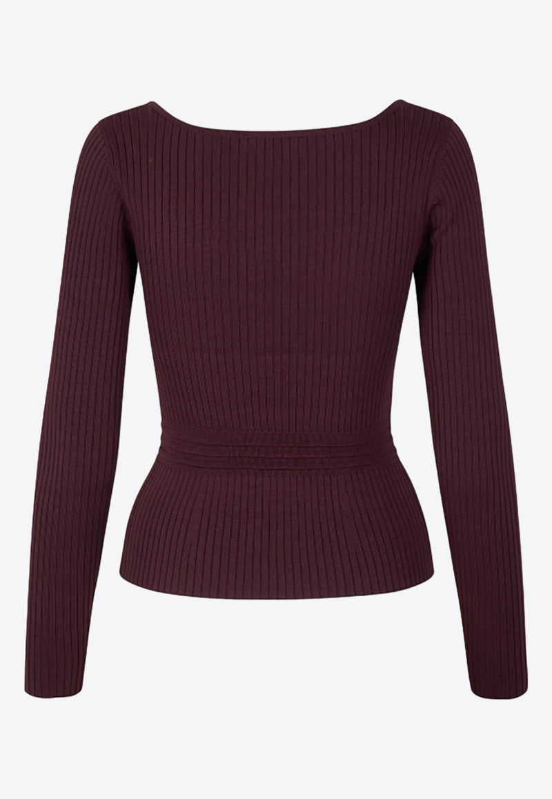 Baum und Pferdgarten Cambria Scoop Neck Sweater 23416WINE