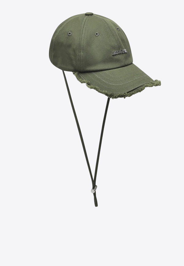 Jacquemus The Artichaut Fringed Baseball Cap Khaki 23E235AC452U5012/Q_JACQM-560