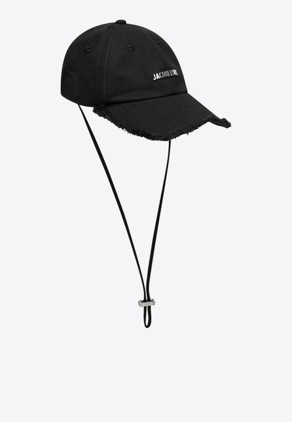 Jacquemus Artichoke Logo Drawstring Cap Black 23E235AC452U5012/Q_JACQM-990