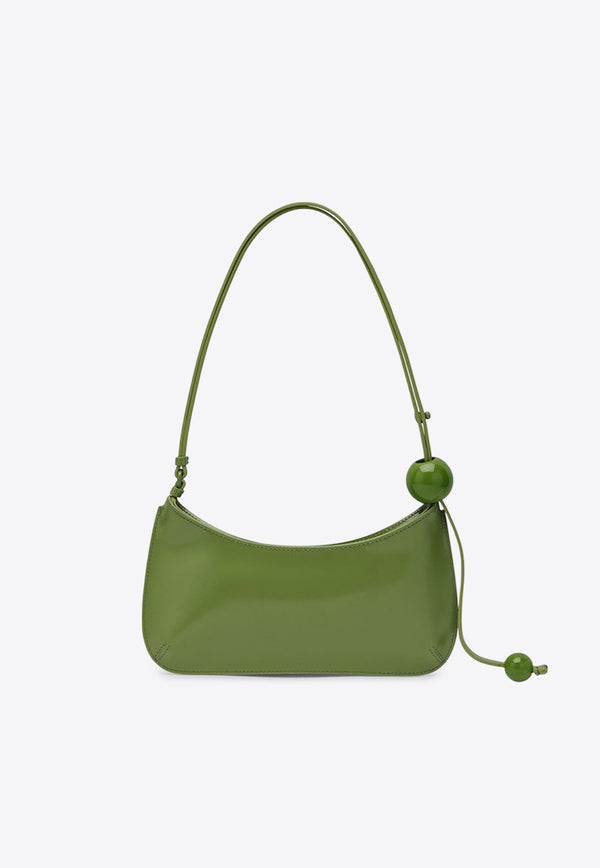 Jacquemus Le Bisou Perle Leather Shoulder Bag Green 23H233BA0573128/Q_JACQM-550