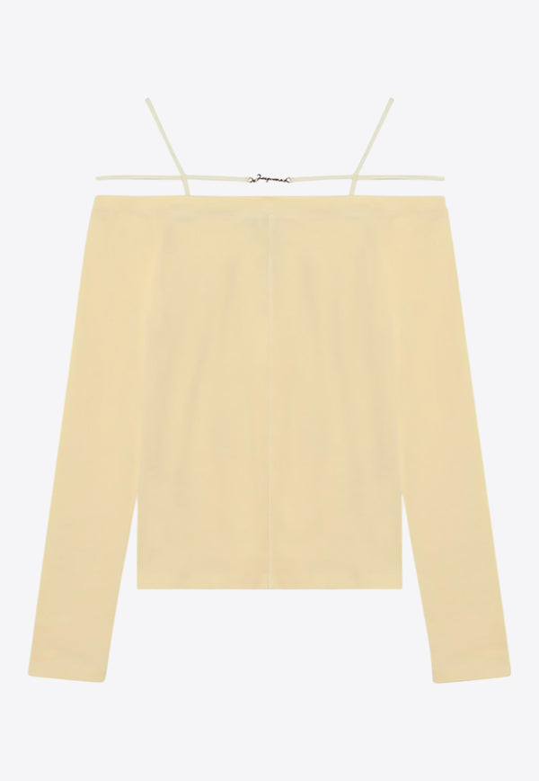 Jacquemus The Sierra Off-Shoulder Top Yellow 23H233JS1652313/Q_JACQM-212