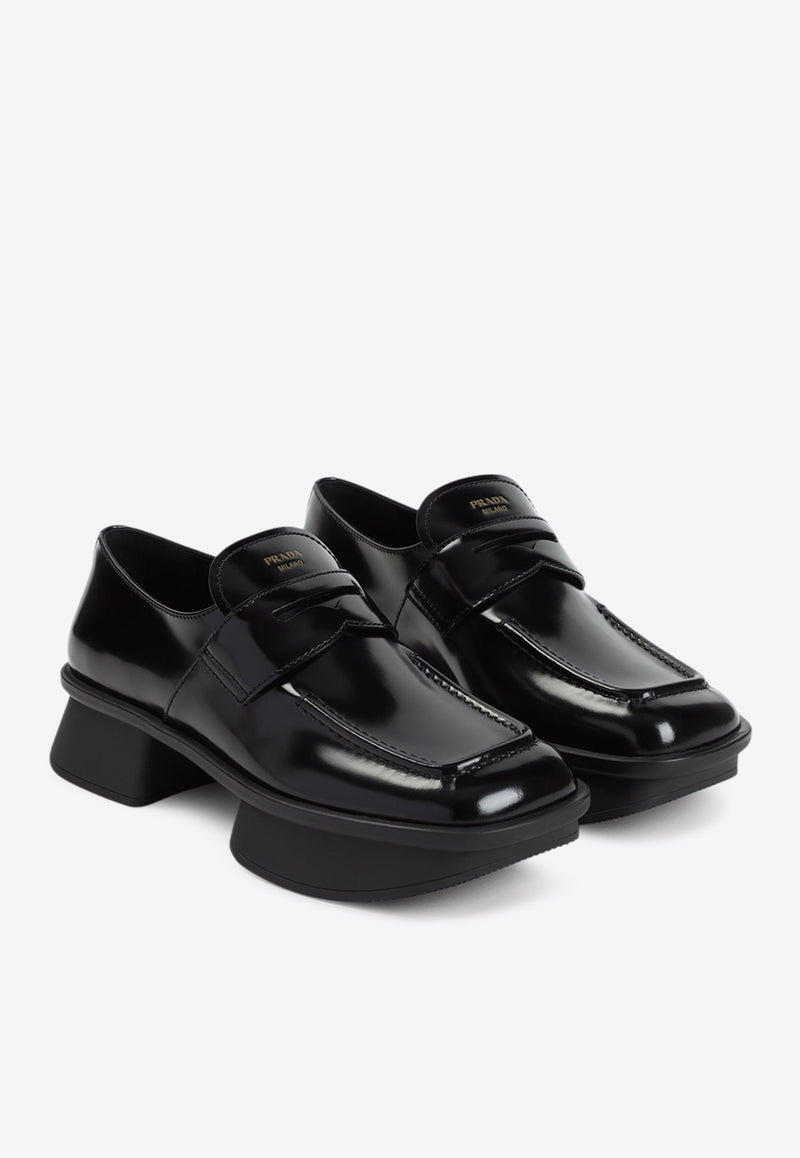 Logo Leather Loafers