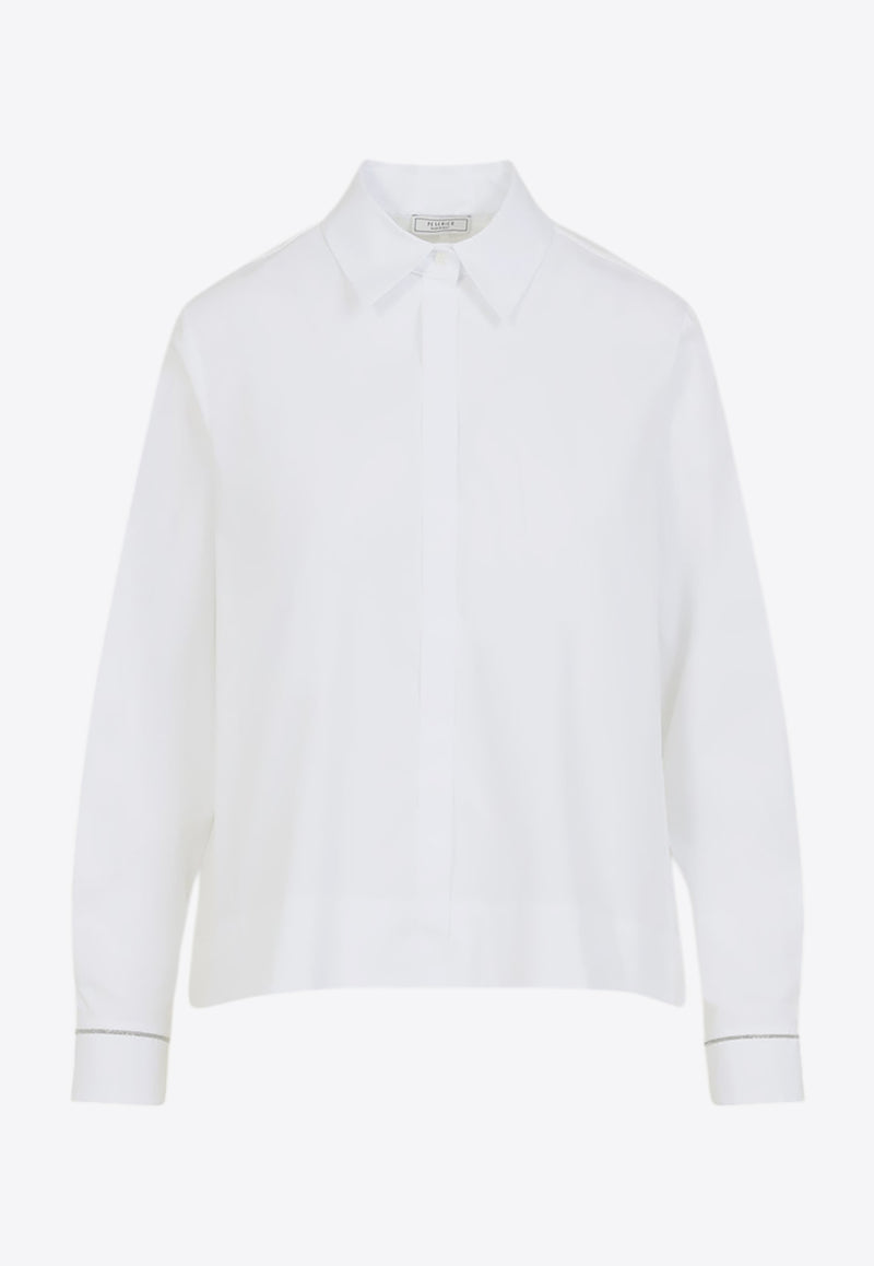 Long-Sleeved Cropped Shirt