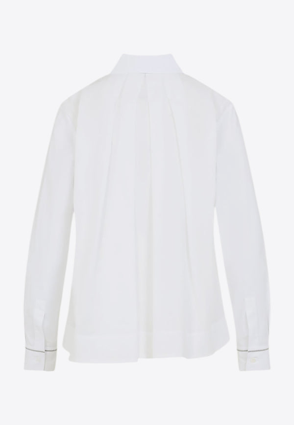 Long-Sleeved Cropped Shirt