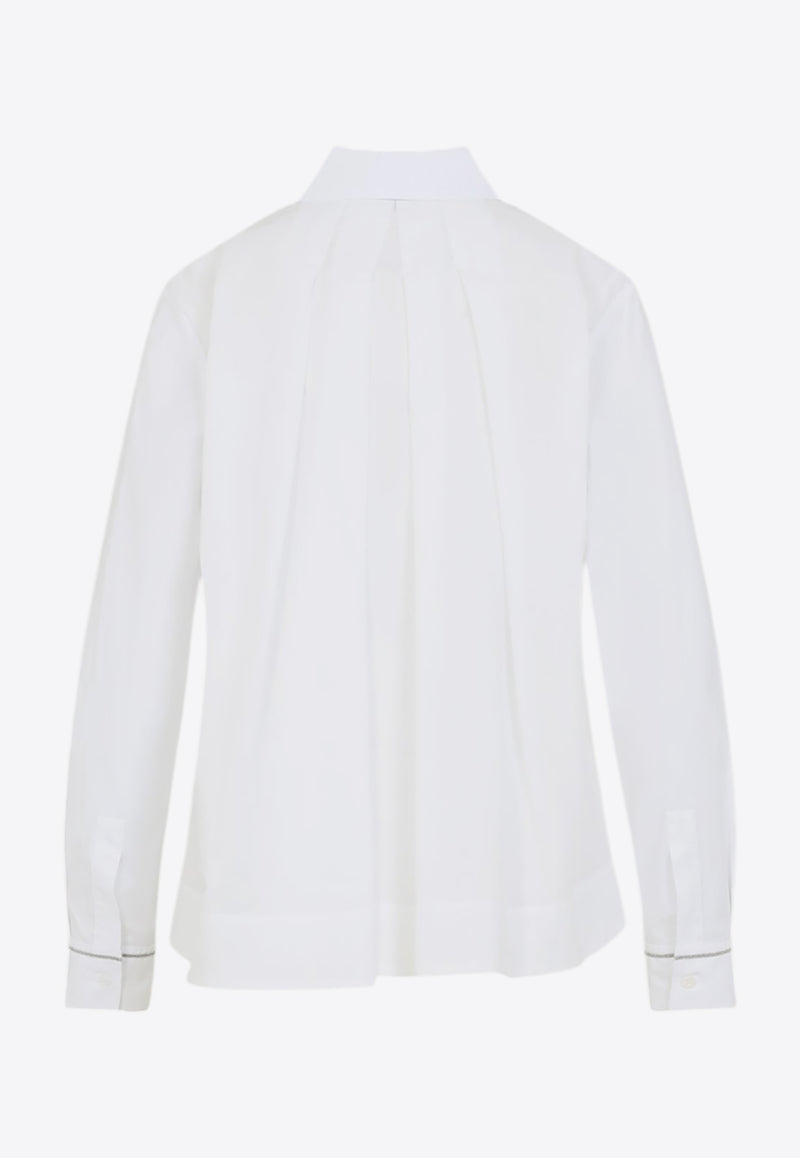 Long-Sleeved Cropped Shirt