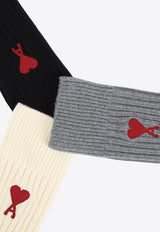 Logo Embroidered Socks - Pack of 3