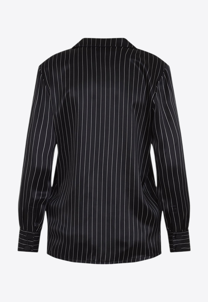 Pinstriped Silk Shirt