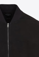 Zip-Up Leather Jacket