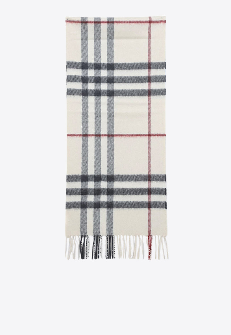 Check Cashmere Scarf