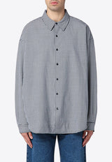 New Amsterdam Surf Association Checked Buttoned Shirt Gray 2402009001WO/P_NEWA-BLK