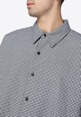 New Amsterdam Surf Association Checked Buttoned Shirt Gray 2402009001WO/P_NEWA-BLK