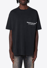 New Amsterdam Surf Association Logo Print Crewneck T-shirt Black 2402083002CO/P_NEWA-BLK