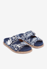 Rebecca Denim Flat Sandals