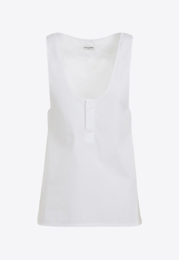 Scoop-Neck Sleeveless Top