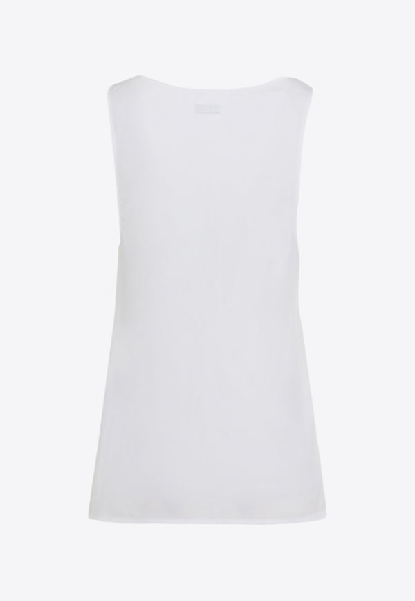 Scoop-Neck Sleeveless Top