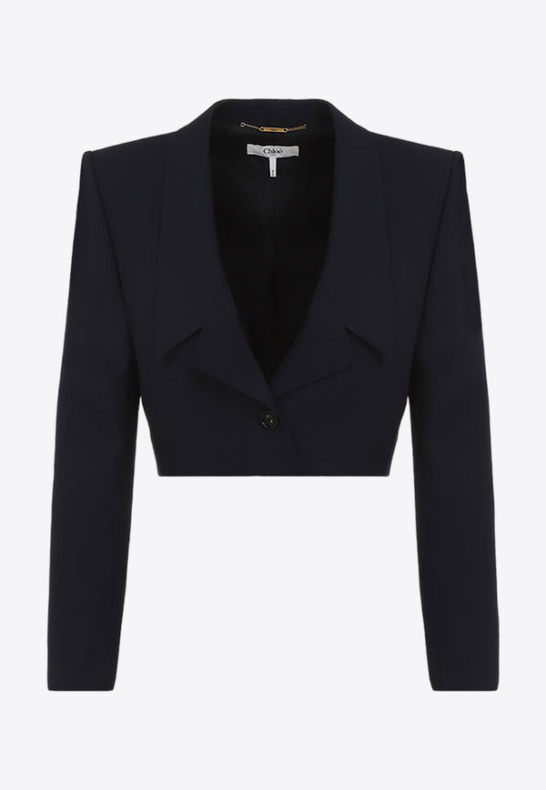 Wool Cropped Blazer