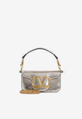 Small Locò Metallic Leather Shoulder Bag