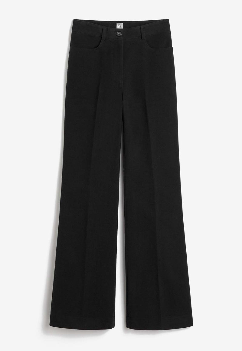 Toteme Flared Tailored Pants Black 241-WRB1058-FB0171BLACK