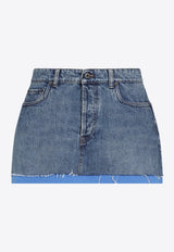 Logo Mini Denim Skirt