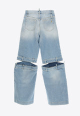 The Attico Cut-Out Straight-Leg Jeans Blue 241WCP157_D073_024