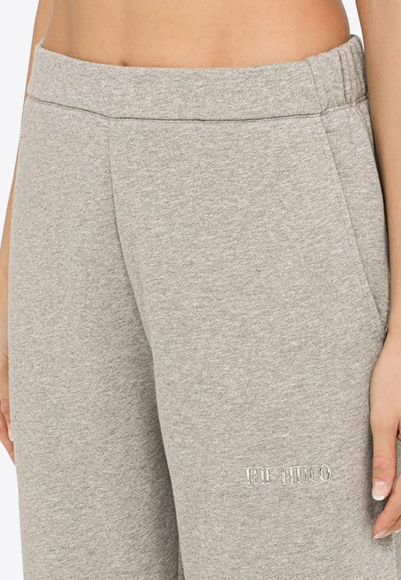 The Attico Penny Logo Print Track Pants Gray 241WCP34JF03/O_ATTIC-183