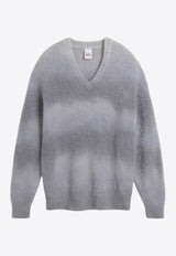 JET SET Cindy Wool V-neck Sweater 2421/130016GREY