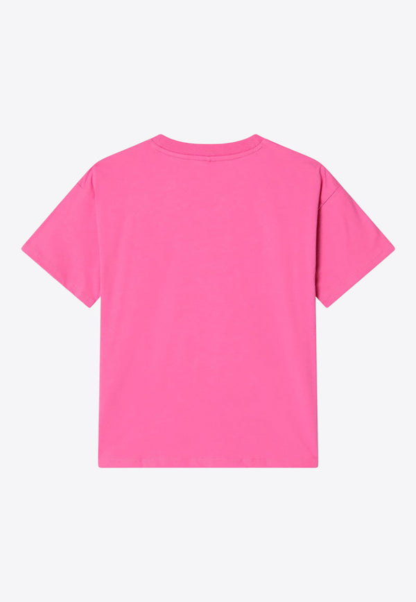 Mini Rodini Girls Society Printed T-shirt Pink 2472012028CO/P_MIRO-PI