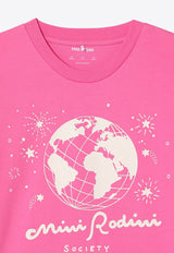 Mini Rodini Girls Society Printed T-shirt Pink 2472012028CO/P_MIRO-PI