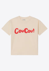 Mini Rodini Boys CouCou! Print T-shirt Beige 2472012911CO/P_MIRO-OW