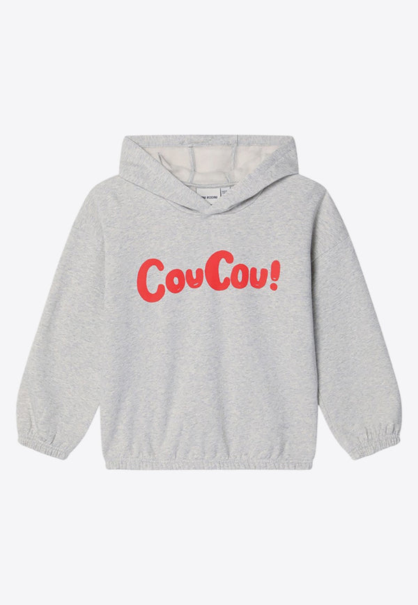 Mini Rodini Boys CouCou! Print Hoodie Gray 2472013094CO/P_MIRO-GM