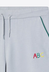 Mini Rodini Boys ABC Embroidered Track Pants Gray 2473011197CO/P_MIRO-GR