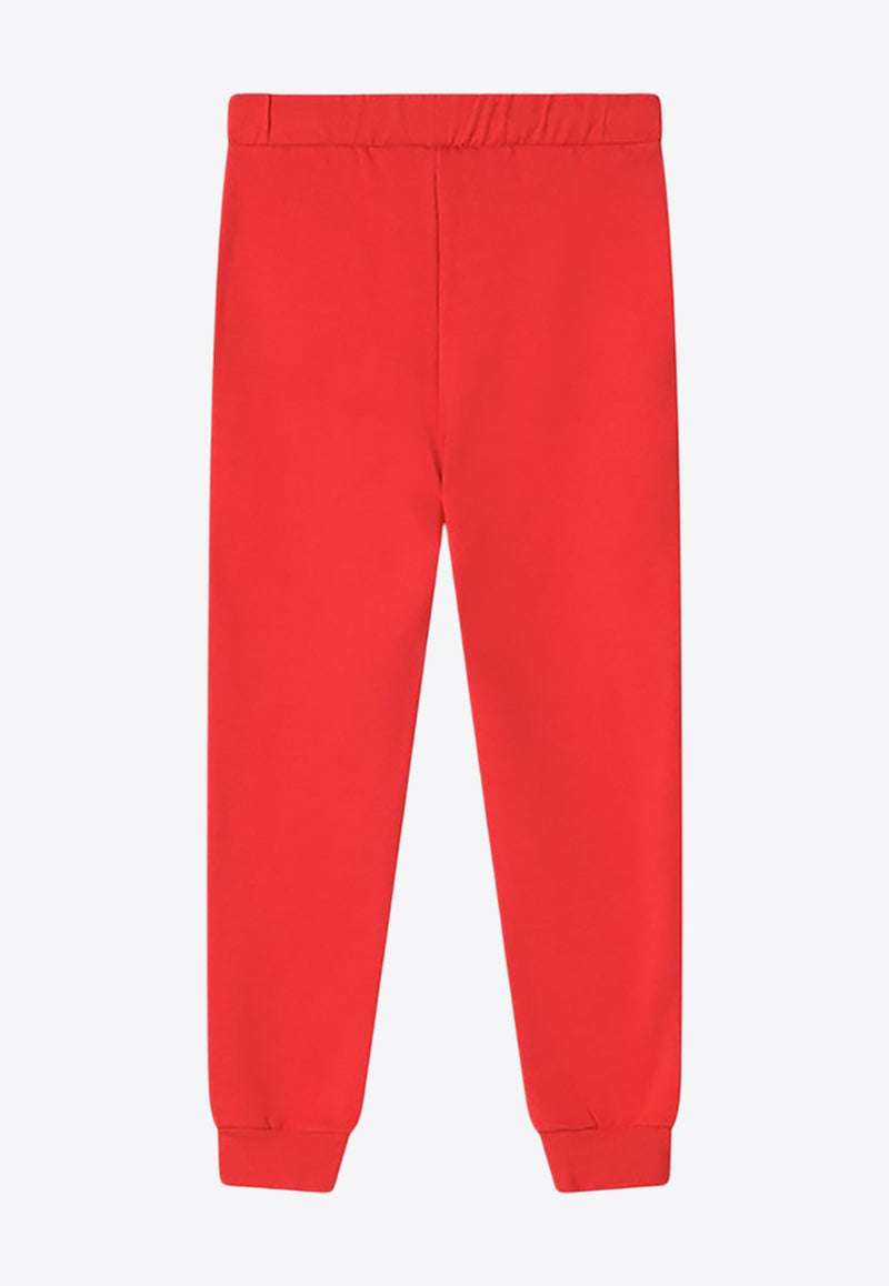 Mini Rodini Girls Dachshund Track Pants Red 2473012342CO/P_MIRO-RE