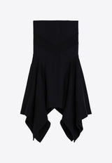 The Attico Asymmetric Midi Skirt Black 247WCS254JF03/P_ATTIC-100